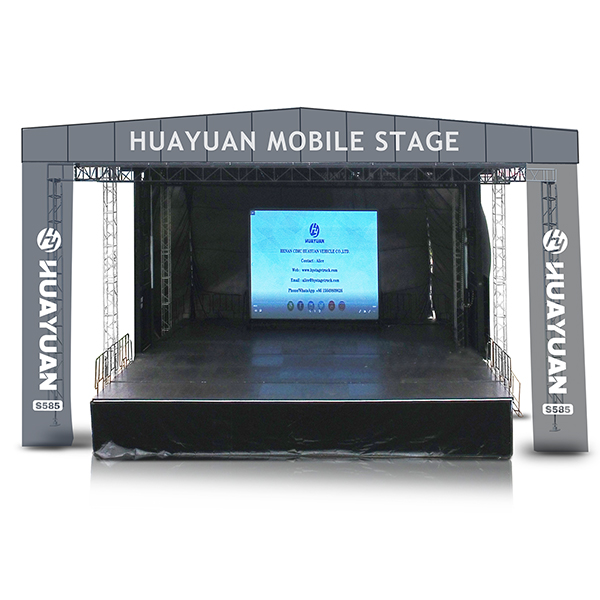HY-S585 MOBILE STAGE SEMI TRAILER